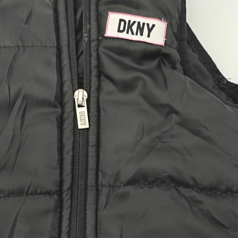 Dkny infant toddler black quilted vest sz 12 months - Picture 3 of 6